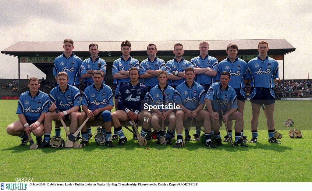 5 June 2000; Dublin team. Laois v Dublin, Leinster Senior Hurling Championship. Picture credit; Damien Eagers/SPORTSFILE