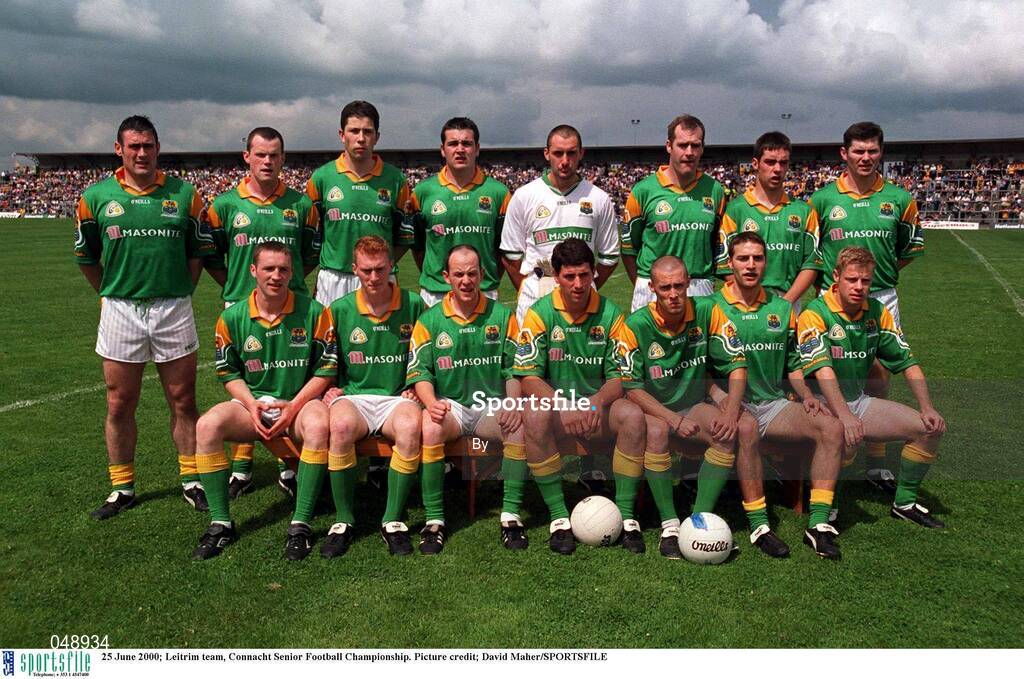 2 July 2000; Leitrim team, Connacht Senior Football Championship. Picture credit; David Maher/SPORTSFILE