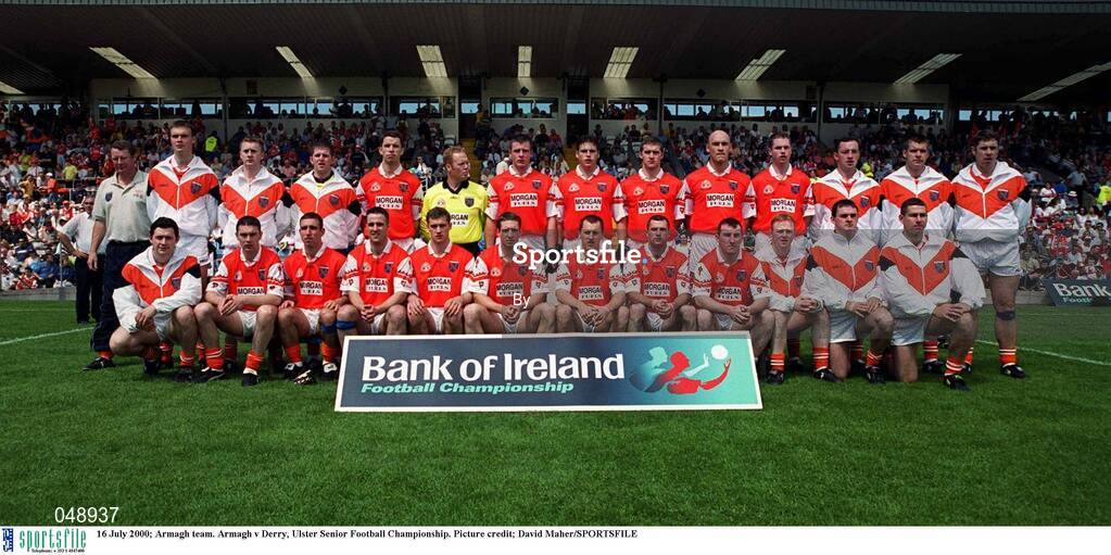 16 July 2000; Armagh team. Armagh v Derry, Ulster Senior Football Championship. Picture credit; David Maher/SPORTSFILE