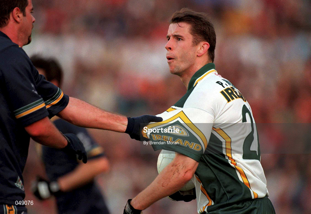 15 October 2000; Paul McGrane of Ireland during the International Rules Series Second Test match between Ireland and Australia at Croke Park in Dublin. Photo by Brendan Moran/Sportsfile