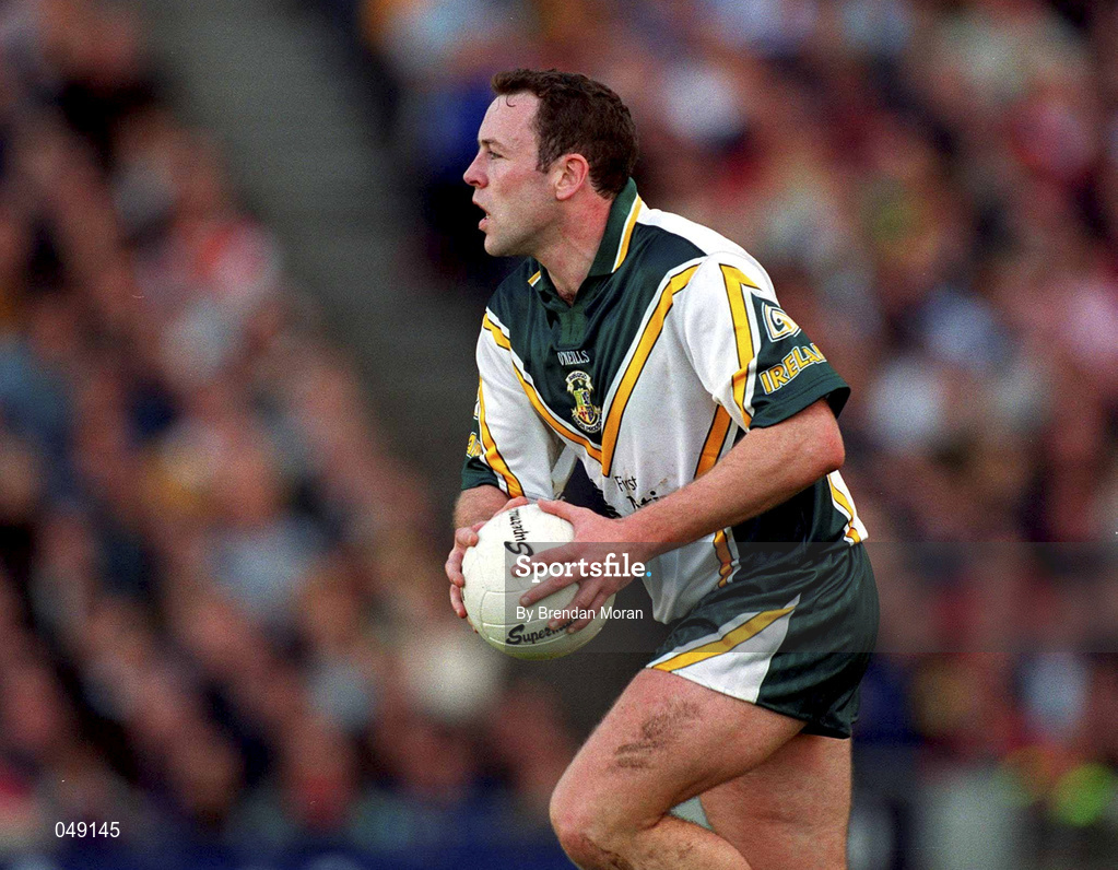 15 October 2000; Seamus Moynihan of Ireland during the International Rules Series Second Test match between Ireland and Australia at Croke Park in Dublin. Photo by Brendan Moran/Sportsfile