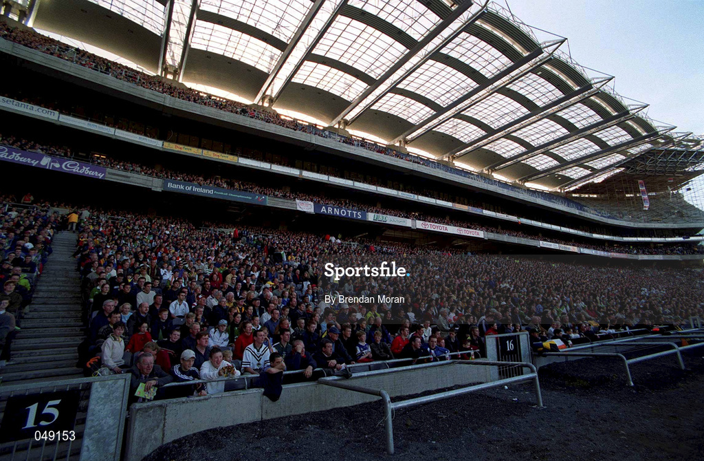15 October 2000; The Canal End stand during the International Rules Series Second Test match between Ireland and Australia at Croke Park in Dublin. Photo by Brendan Moran/Sportsfile