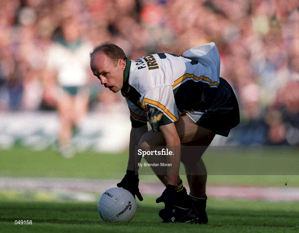 15 October 2000; Peter Canavan of Ireland during the International Rules Series Second Test match between Ireland and Australia at Croke Park in Dublin. Photo by Brendan Moran/Sportsfile