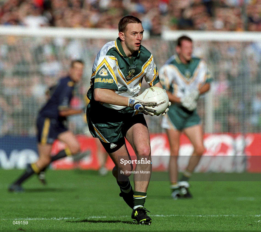 15 October 2000; Gerard Cavlan of Ireland during the International Rules Series Second Test match between Ireland and Australia at Croke Park in Dublin. Photo by Brendan Moran/Sportsfile