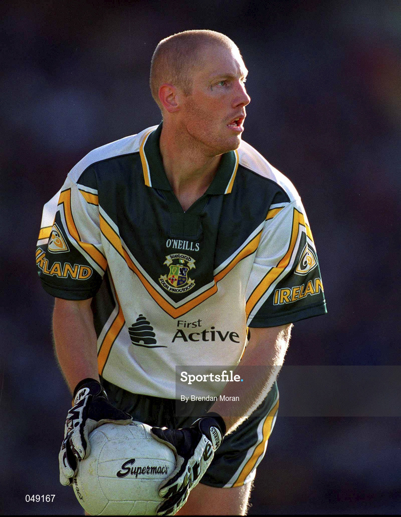 15 October 2000; Graham Geraghty of Ireland during the International Rules Series Second Test match between Ireland and Australia at Croke Park in Dublin. Photo by Brendan Moran/Sportsfile