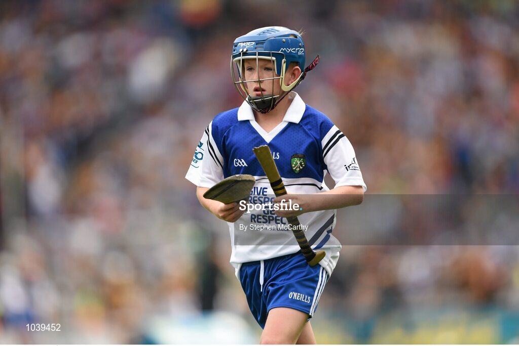 9 August 2015; Daithí Ó Máirtín, St Mary’s Primary, Mullingar, Westmeath, representing Waterford, during the Cumann na mBunscol INTO Respect Exhibition Go Games 2015 at Kilkenny v Waterford - GAA Hurling All-Ireland Senior Championship Semi-Final. Croke Park, Dublin. Picture credit: Stephen McCarthy / SPORTSFILE