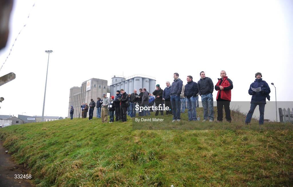 4 January 2009; Spectators look on during the game. O'Byrne Cup, First Round, Laois v DCU, McCann Park, Portarlington, Co. Laois. Picture credit: David Maher / SPORTSFILE
