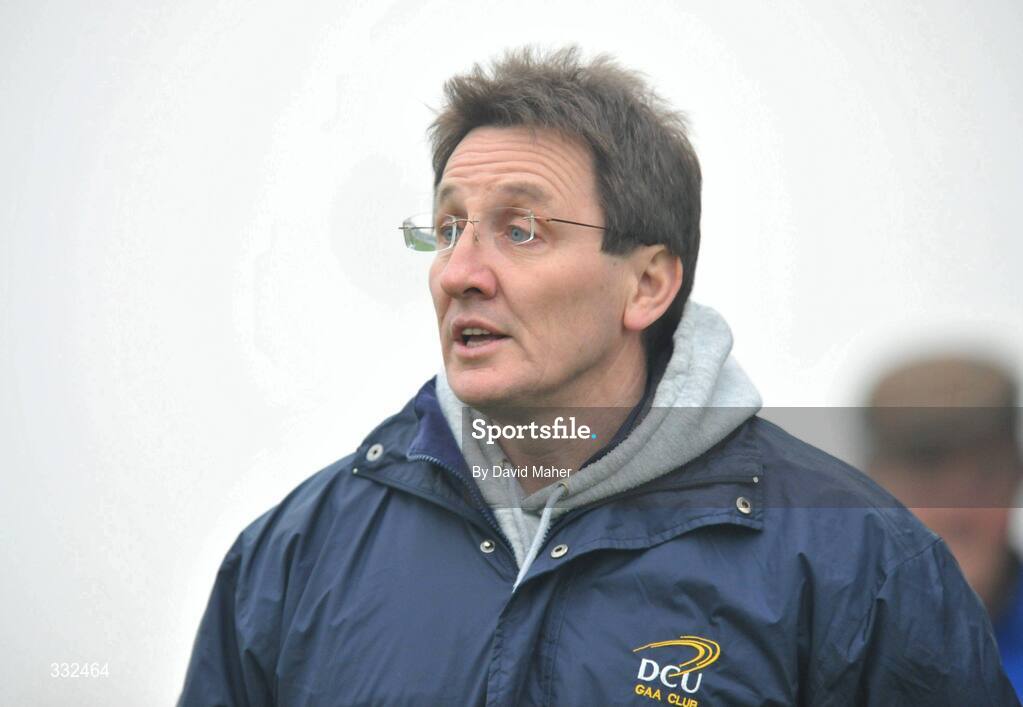 4 January 2009; DCU head coach Dr. Niall Moyna during the game. O'Byrne Cup, First Round, Laois v DCU, McCann Park, Portarlington, Co. Laois. Picture credit: David Maher / SPORTSFILE