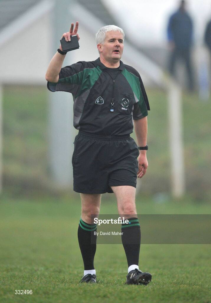 4 January 2009; Referee John Bannon during the game. O'Byrne Cup, First Round, Laois v DCU, McCann Park, Portarlington, Co. Laois. Picture credit: David Maher / SPORTSFILE