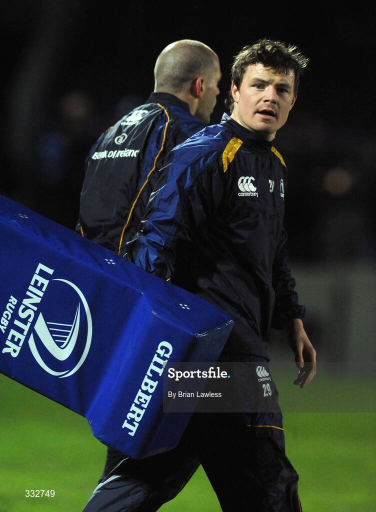 2 January 2009; Leinster's Brian O'Driscoll before the match. Leinster v Connacht, Magners League, RDS, Dublin. Picture credit: Brian Lawless / SPORTSFILE