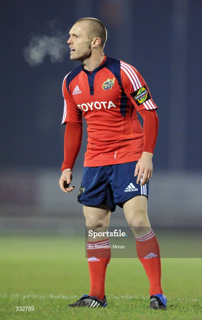 28 December 2008; Paul Warwick, Munster. Magners League, Connacht v Munster, Sportsground, Galway. Picture credit: Brendan Moran / SPORTSFILE