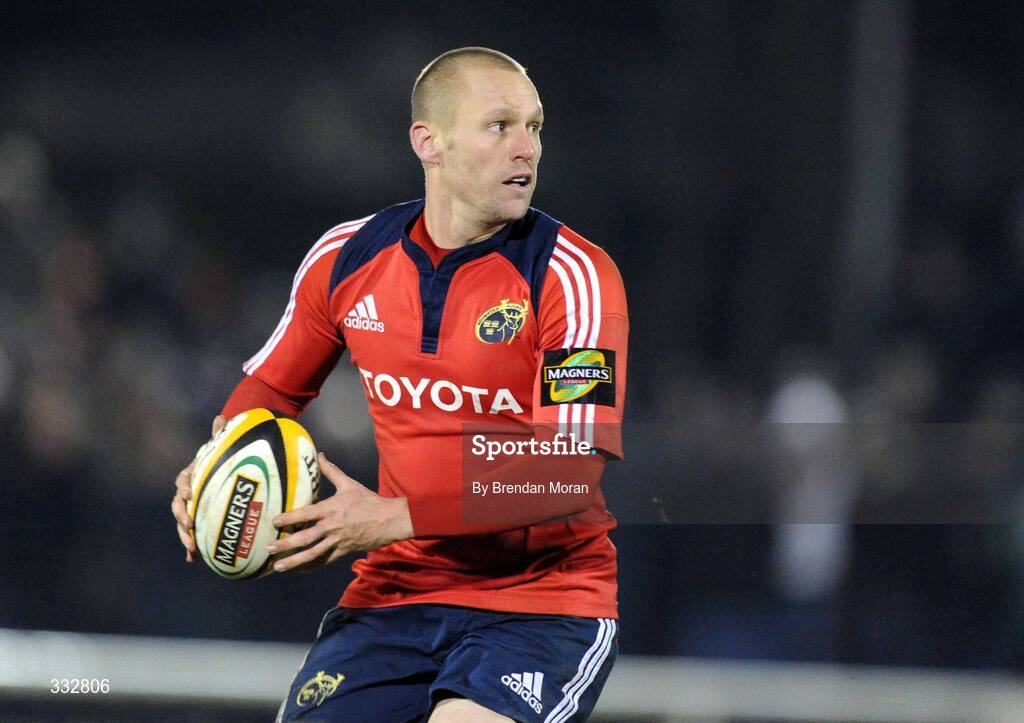 28 December 2008; Paul Warwick, Munster. Magners League, Connacht v Munster, Sportsground, Galway. Picture credit: Brendan Moran / SPORTSFILE
