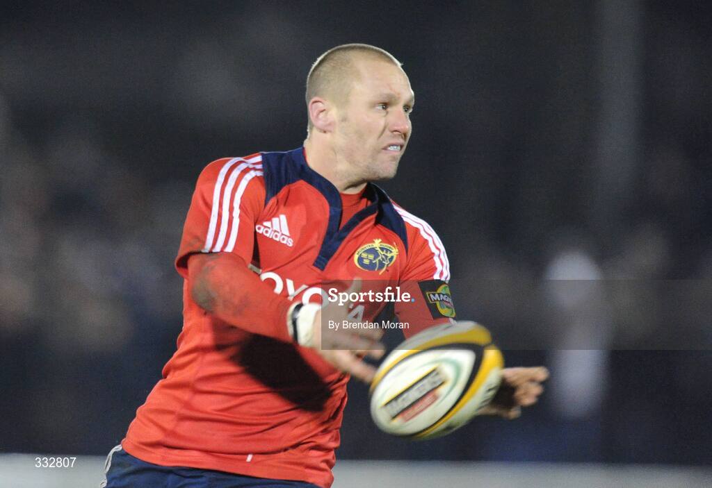 28 December 2008; Paul Warwick, Munster. Magners League, Connacht v Munster, Sportsground, Galway. Picture credit: Brendan Moran / SPORTSFILE