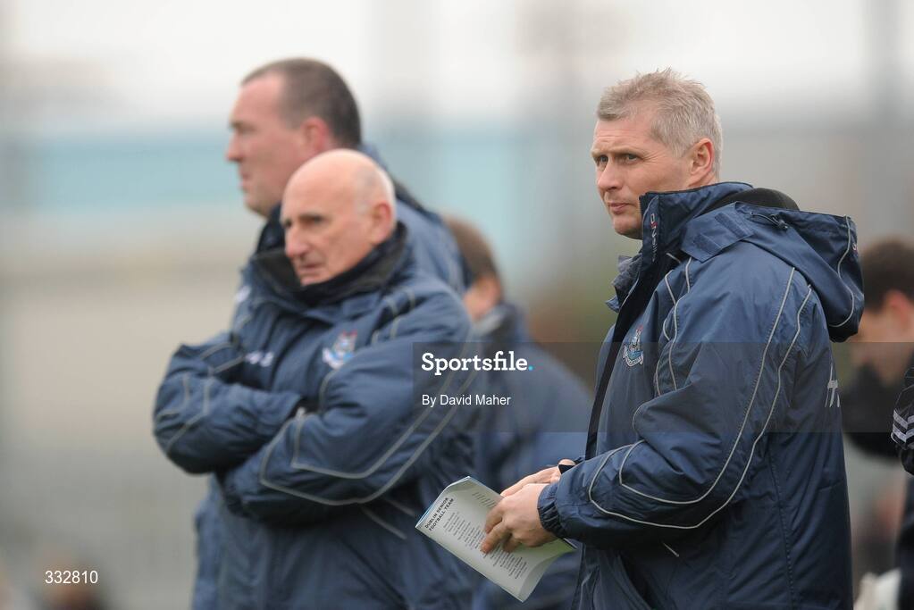 1 January 2009; Dublin selector Paul Nugent, right, with Mickey Whelan, centre, selector, and manager Pat Gilroy. Dublin v Dub Stars, Football Challenge Game, Páirc Barróg, Kilbarrack, Dublin. Picture credit: David Maher / SPORTSFILE