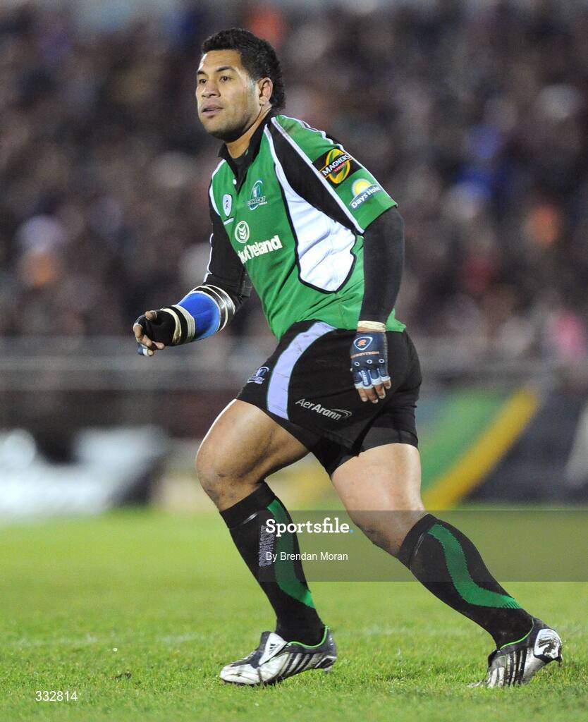 28 December 2008; Niva Ta'auso, Connacht. Magners League, Connacht v Munster, Sportsground, Galway. Picture credit: Brendan Moran / SPORTSFILE