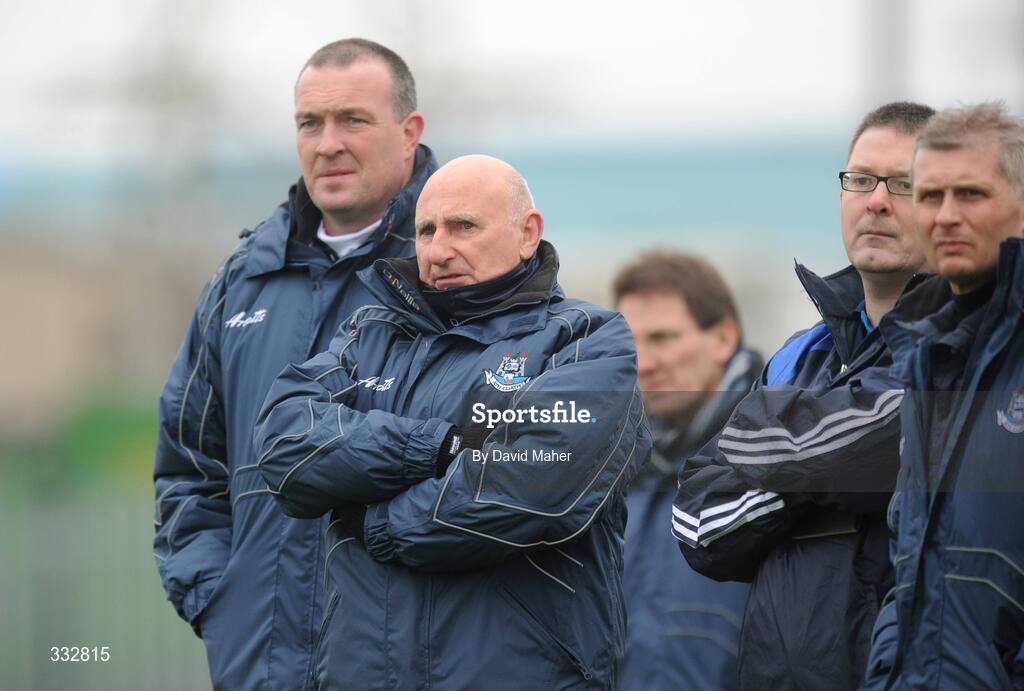 1 January 2009; Dublin manager Pat Gilroy, far left,, with selectors, left to right, Mickey Whelan, Paddy O'Donoghue and Paul Nugent. Dublin v Dub Stars, Football Challenge Game, Páirc Barróg, Kilbarrack, Dublin. Picture credit: David Maher / SPORTSFILE