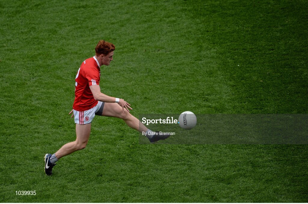 8 August 2015; Conor Meyler, Tyrone. GAA Football All-Ireland Senior Championship, Quarter-Final, Monaghan v Tyrone. Croke Park, Dublin. Picture credit: Dáire Brennan / SPORTSFILE