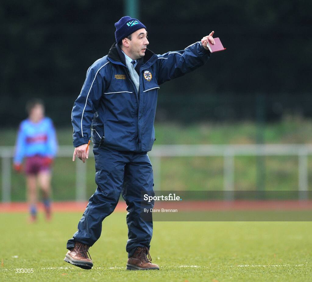 9 January 2009; St. Declan's, Cabra manager Brian Avery. St. Declan's, Cabra v Scoil Dara, Kilcock, Leinster Schools Senior A Football Championship Qualifier Round 1, Russell Park, Blanchardstown, Dublin. Picture credit: Daire Brennan / SPORTSFILE