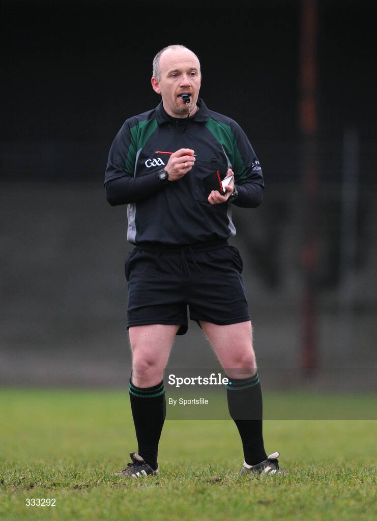 10 January 2009; Referee Martin Duffy. FBD League Round 2, Galway v Leitrim, Duggan Park, Ballinasloe, Co. Galway. Photo by Sportsfile