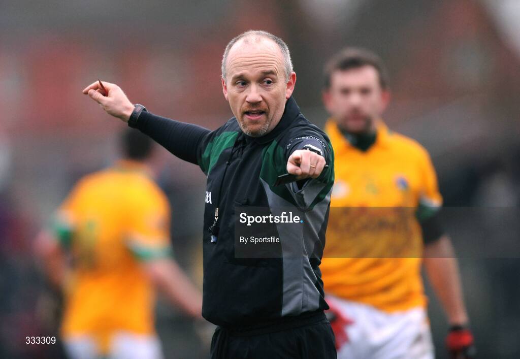 10 January 2009; Referee Martin Duffy. FBD League Round 2, Galway v Leitrim, Duggan Park, Ballinasloe, Co. Galway. Photo by Sportsfile