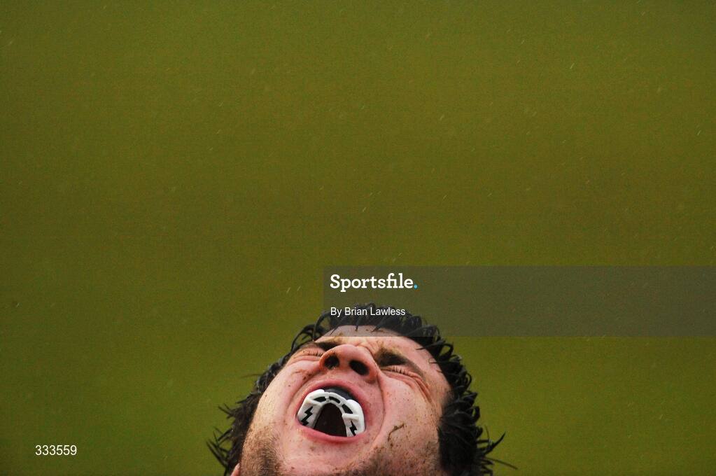 14 January 2009; Newpark's Sean Reynolds reacts to a Wesley College try. Leinster Schools Vinnie Murray Senior Cup First Round - Section B, Newpark v Wesley College, Kiltiernan, Co. Dublin. Picture credit: Brian Lawless / SPORTSFILE