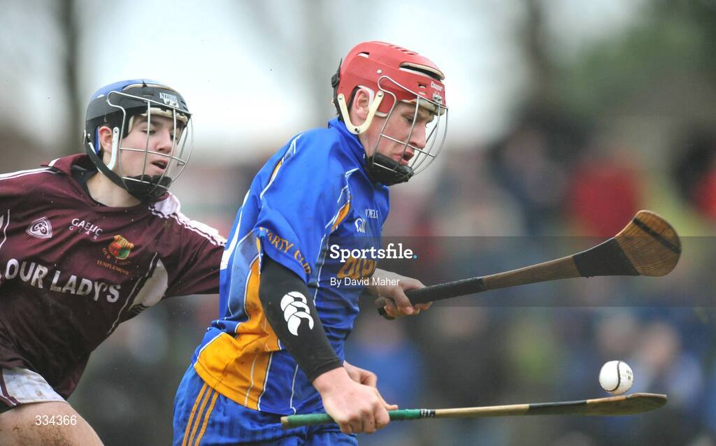 21 January 2009; Kieran Morris, Thurles CBS, in action against Bobby Bergin, Our Lady's. Templemore - Munster Colleges Harty Cup, Thurles CBS v Our Lady's, The Ragg, Co. Tipperary. Picture credit: David Maher / SPORTSFILE