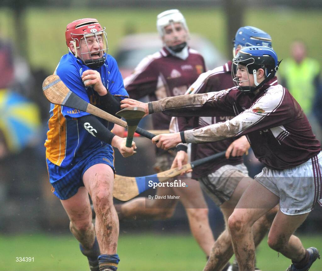 21 January 2009; Kieran Morris, Thurles CBS, in action against Bobby Bergin, Our Lady's. Templemore - Munster Colleges Harty Cup, Thurles CBS v Our Lady's, The Ragg, Co. Tipperary. Picture credit: David Maher / SPORTSFILE