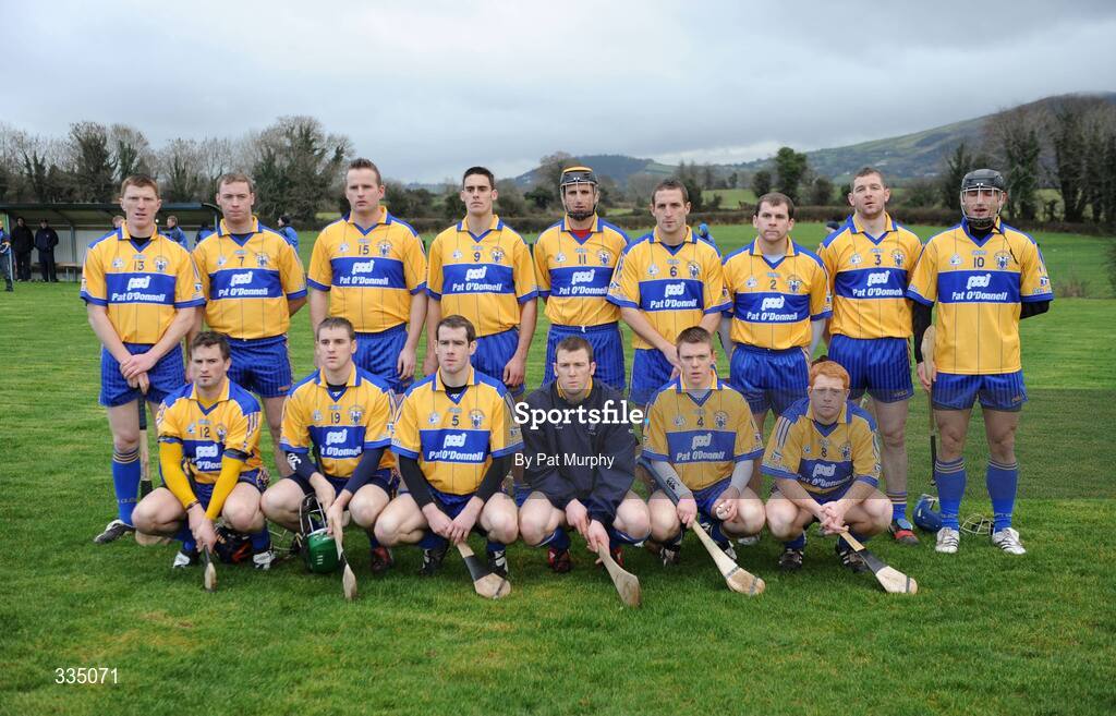 25 January 2009; The Clare team. Waterford Crystal Cup Hurling Final, Clare v Tipperary, Ogonnolloe, Co. Clare. Picture credit: Pat Murphy / SPORTSFILE