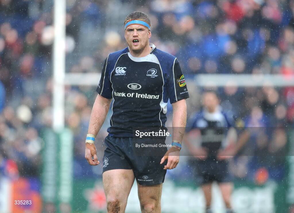 25 January 2009; Jamie Heaslip, Leinster. Heineken Cup, Pool 2, Round 6, Leinster v Edinburgh, RDS, Dublin. Picture credit: Diarmuid Greene / SPORTSFILE