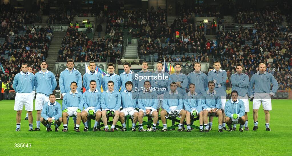 31 January 2009; The Dublin squad stand for the traditional team picture.  Allianz National Football League, Division 1, Round 1, Dublin v Tyrone, Croke Park, Dublin. Picture credit: Ray McManus / SPORTSFILE