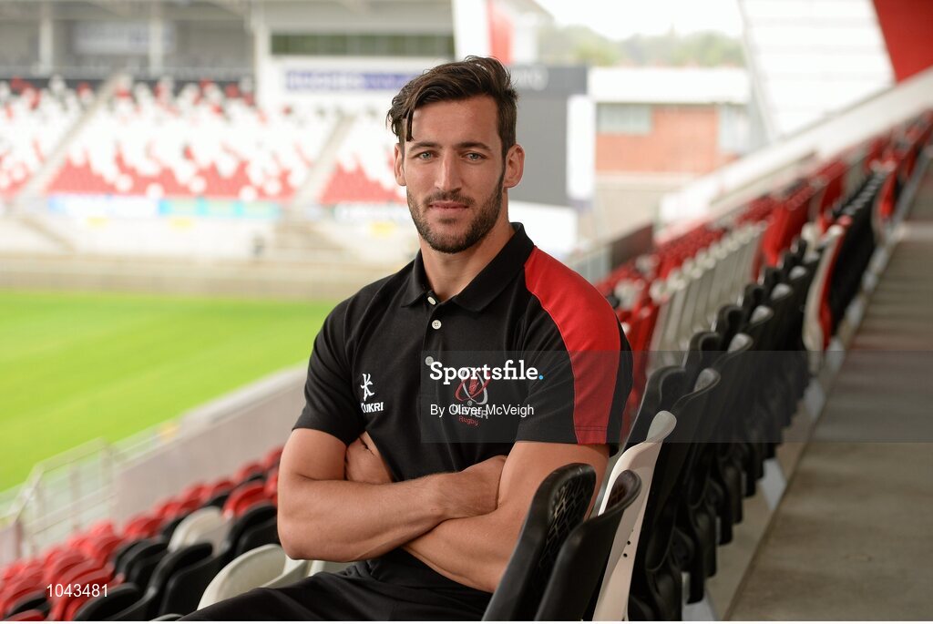 19 August 2015; Ulster's Sam Windsor after a press conference. Kingspan Stadium, Ravenhill Park, Belfast, Co. Antrim. Picture credit: Oliver McVeigh / SPORTSFILE