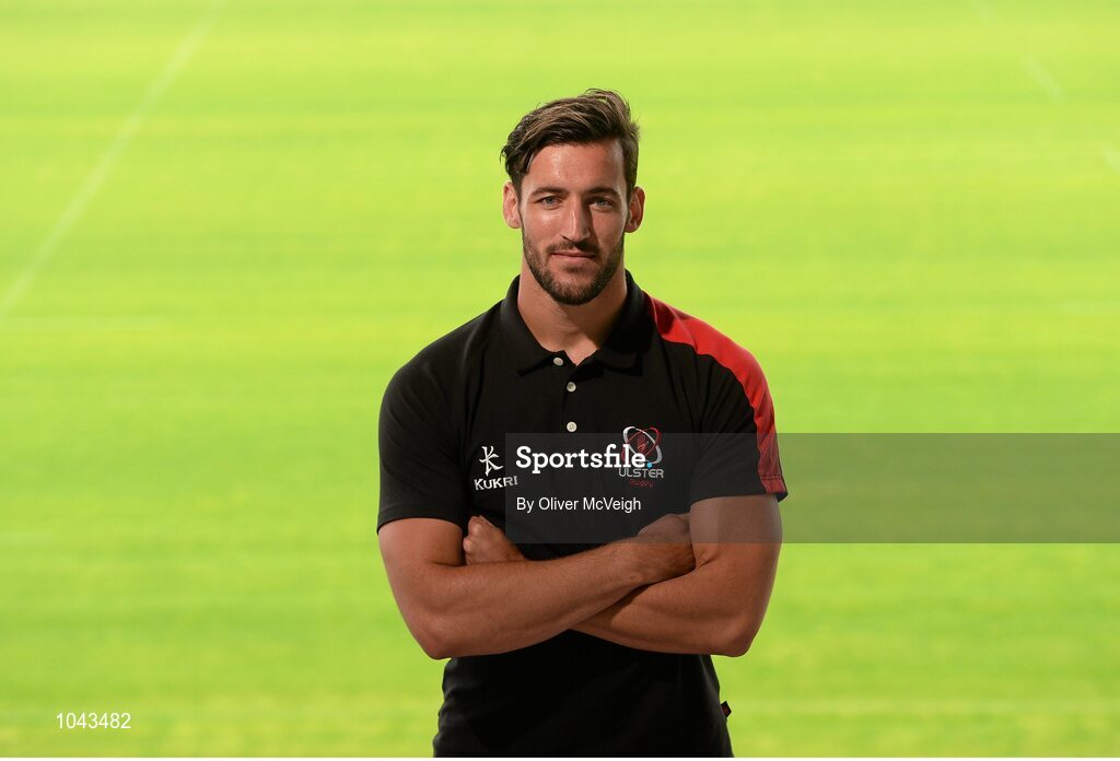19 August 2015; Ulster's Sam Windsor after a press conference. Kingspan Stadium, Ravenhill Park, Belfast, Co. Antrim. Picture credit: Oliver McVeigh / SPORTSFILE