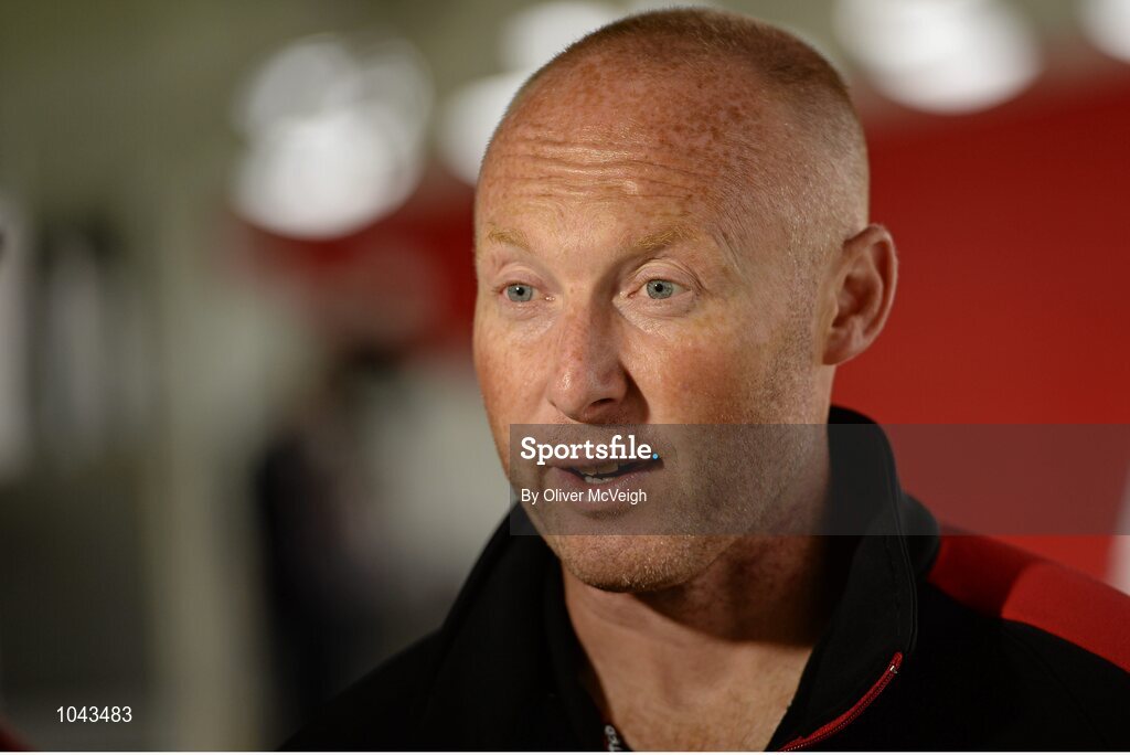 19 August 2015; Ulster head coach Neil Doak during a press conference. Kingspan Stadium, Ravenhill Park, Belfast, Co. Antrim. Picture credit: Oliver McVeigh / SPORTSFILE