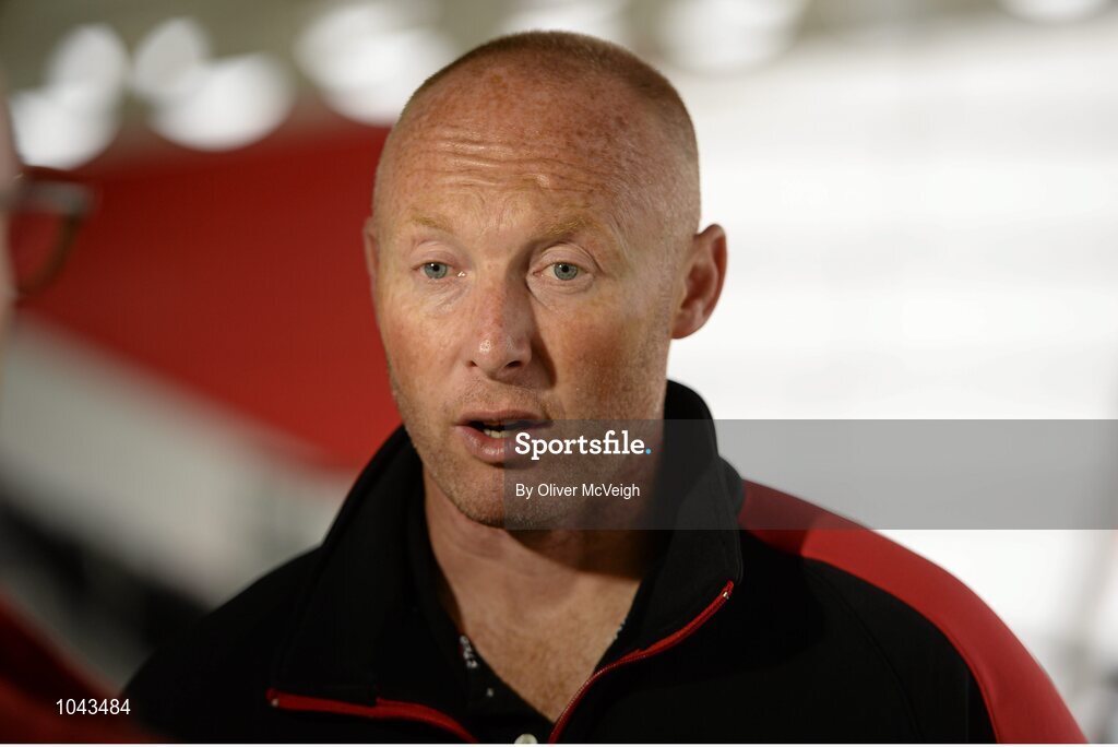 19 August 2015; Ulster head coach Neil Doak during a press conference. Kingspan Stadium, Ravenhill Park, Belfast, Co. Antrim. Picture credit: Oliver McVeigh / SPORTSFILE