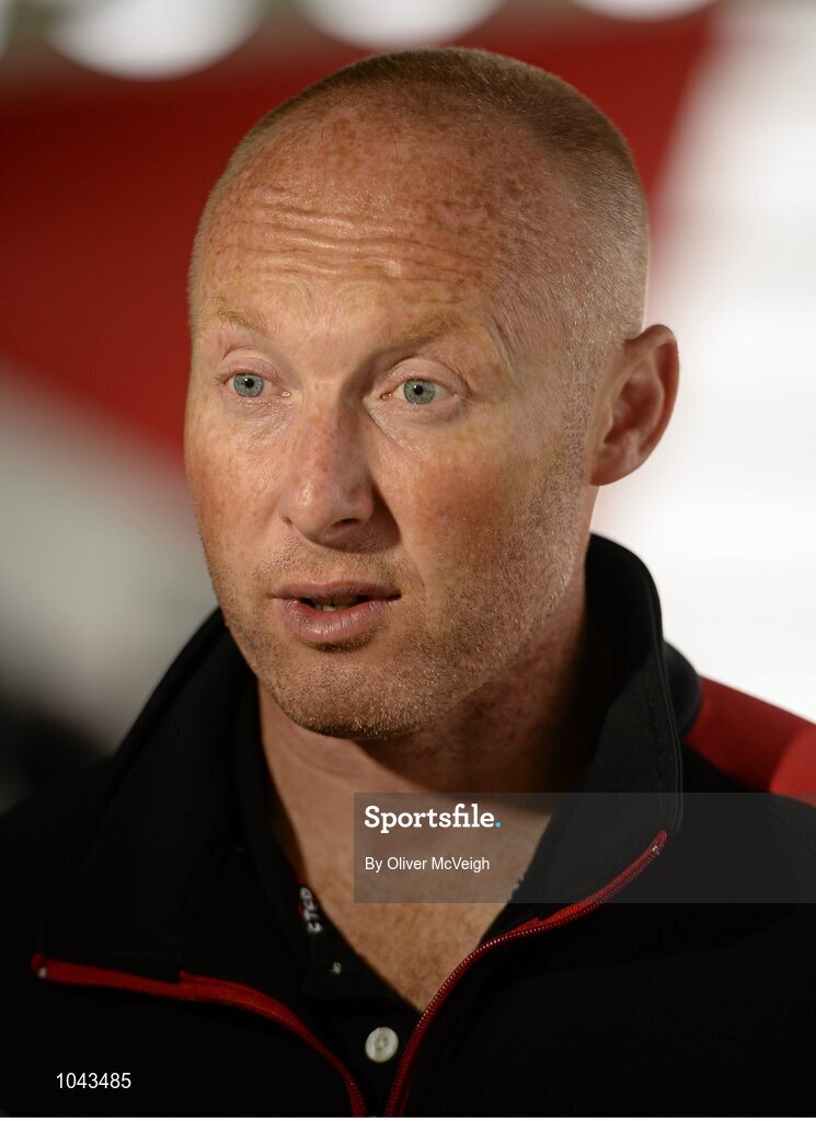 19 August 2015; Ulster head coach Neil Doak during a press conference. Kingspan Stadium, Ravenhill Park, Belfast, Co. Antrim. Picture credit: Oliver McVeigh / SPORTSFILE