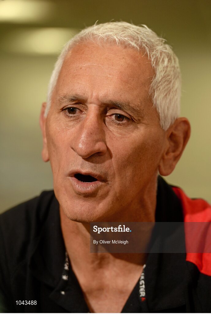 19 August 2015; Ulster assistant coach Joe Barakat during a press conference. Kingspan Stadium, Ravenhill Park, Belfast, Co. Antrim. Picture credit: Oliver McVeigh / SPORTSFILE