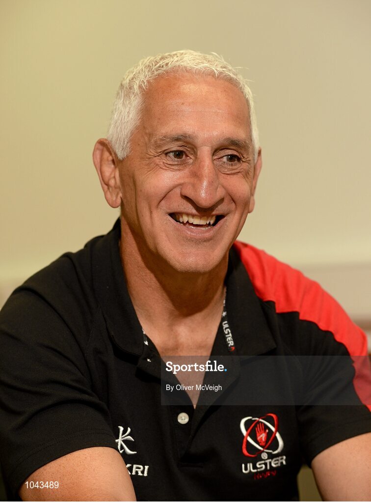 19 August 2015; Ulster assistant coach Joe Barakat during a press conference. Kingspan Stadium, Ravenhill Park, Belfast, Co. Antrim. Picture credit: Oliver McVeigh / SPORTSFILE
