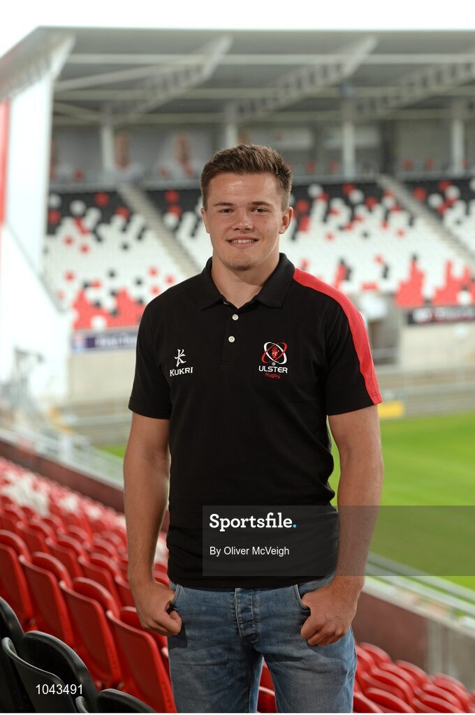 19 August 2015; Ulster's Jacob Stockdale after a press conference. Kingspan Stadium, Ravenhill Park, Belfast, Co. Antrim. Picture credit: Oliver McVeigh / SPORTSFILE