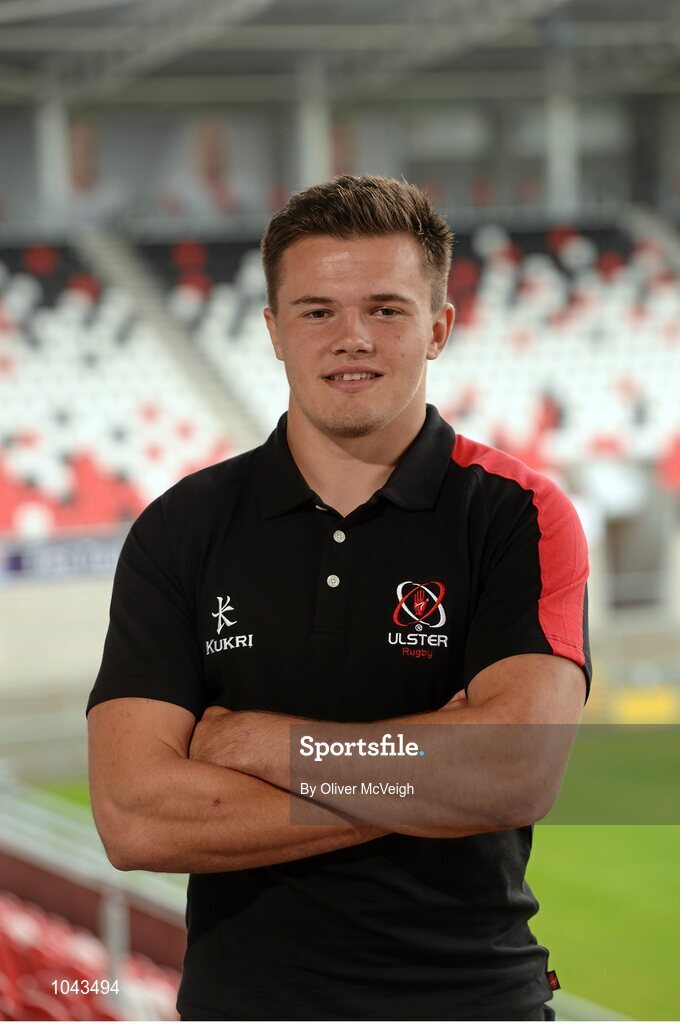 19 August 2015; Ulster's Jacob Stockdale after a press conference. Kingspan Stadium, Ravenhill Park, Belfast, Co. Antrim. Picture credit: Oliver McVeigh / SPORTSFILE