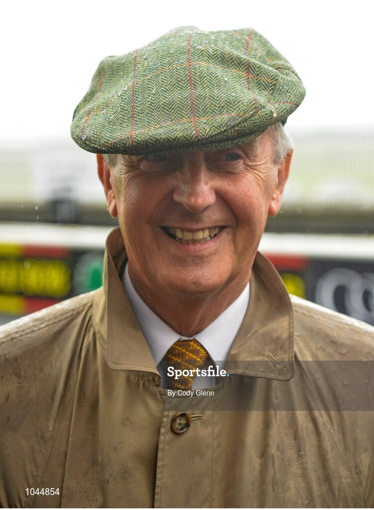 23 August 2015; Trainer Jim Bolger after Herald The Dawn, with Kevin Manning up won the Galileo European Breeders Fund Futurity Stakes. Horse Racing from the Curragh. Curragh, Co. Kildare. Picture credit: Cody Glenn / SPORTSFILE