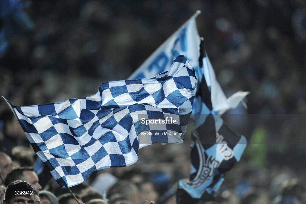 31 January 2009; A general view of Dublin flags on Hill 16. Allianz National Football League, Division 1, Round 1, Dublin v Tyrone. Croke Park, Dublin. Picture credit: Stephen McCarthy / SPORTSFILE