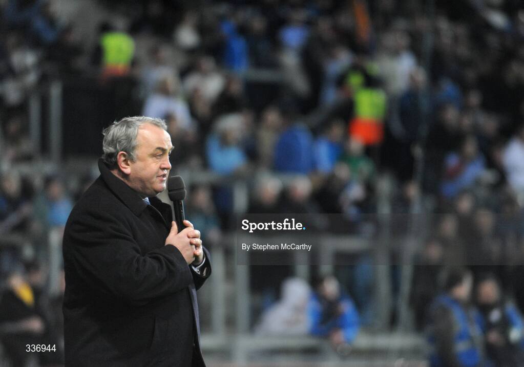 31 January 2009; GAA President Nickey Brennan during half-time. Allianz National Football League, Division 1, Round 1, Dublin v Tyrone. Croke Park, Dublin. Picture credit: Stephen McCarthy / SPORTSFILE