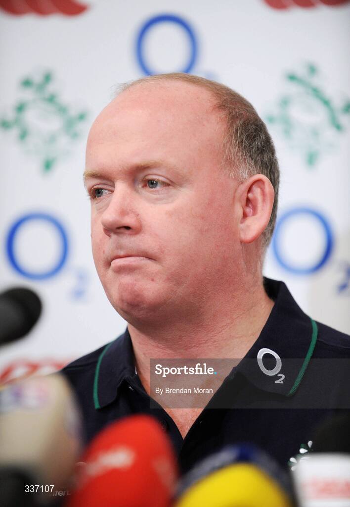 11 February 2009; Ireland head coach Declan Kidney during a press conference ahead of their RBS Six Nations Championship game against Italy on Sunday. Fitzpatrick's Castle Hotel, Killiney, Co. Dublin. Picture credit: Brendan Moran / SPORTSFILE