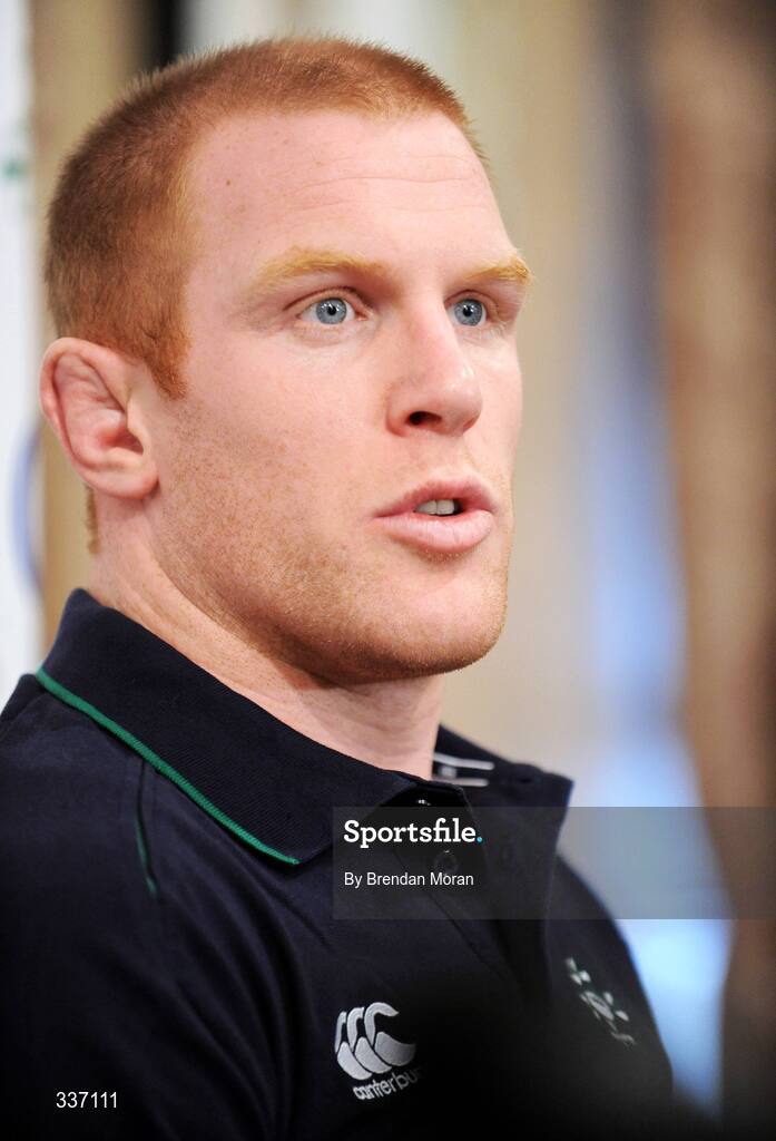 11 February 2009; Ireland's Paul O'Connell during a press conference ahead of their RBS Six Nations Championship game against Italy on Sunday. Fitzpatrick's Castle Hotel, Killiney, Co. Dublin. Picture credit: Brendan Moran / SPORTSFILE