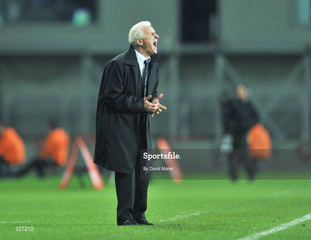 11 February 2009; Republic of Ireland manager Giovanni Trapattoni during the game. 2010 FIFA World Cup Qualifier, Republic of Ireland v Georgia. Croke Park, Dublin. Picture credit: David Maher / SPORTSFILE