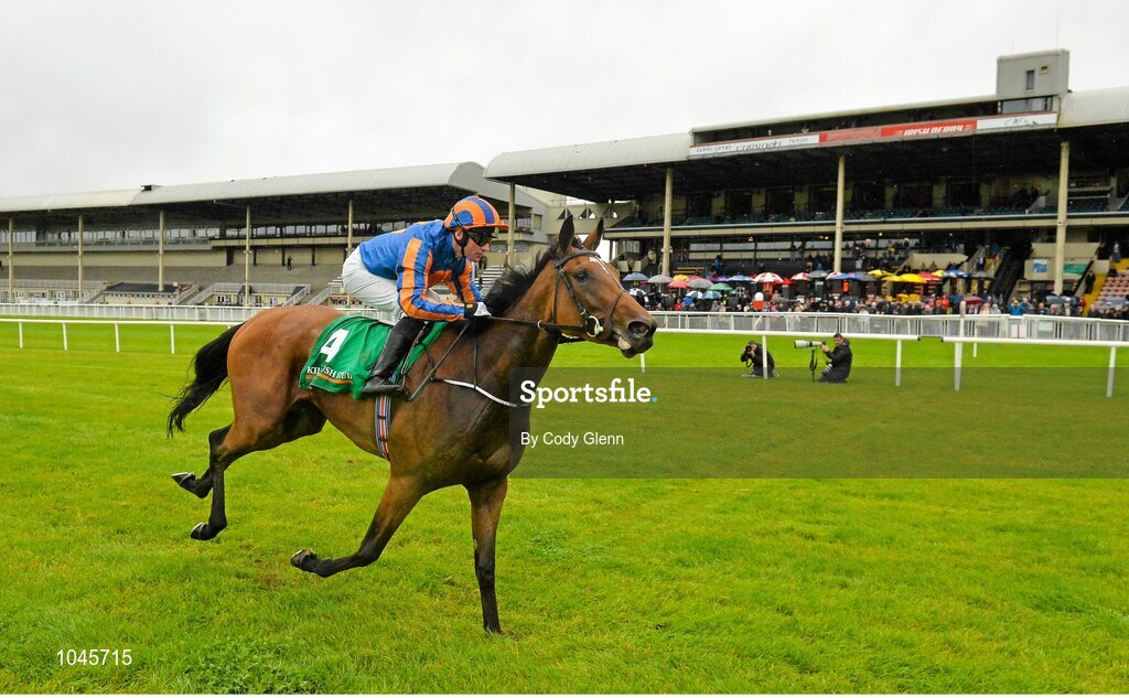 23 August 2015; Found, with Seamie Heffernan up, cross the finish line on their way to winning the Kilfrush Stud Royal Whip Stakes. Horse Racing from the Curragh. Curragh, Co. Kildare. Picture credit: Cody Glenn / SPORTSFILE