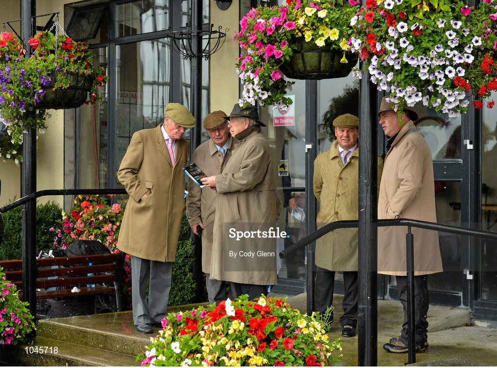 23 August 2015; Trainers conference before the day's events. Horse Racing from the Curragh. Curragh, Co. Kildare. Picture credit: Cody Glenn / SPORTSFILE