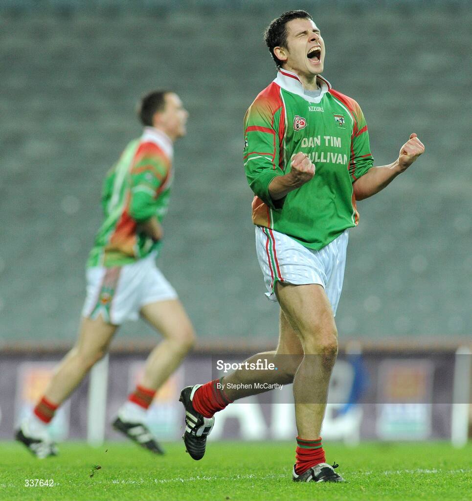 14 February 2009; Ronan O'Connor, St Michael's Foilmore, celebrates a late score. AIB All-Ireland Intermediate Club Football Championship Final, St Michael's, Galway, v St Michael's Foilmore, Kerry, Croke Park, Dublin. Picture credit: Stephen McCarthy / SPORTSFILE