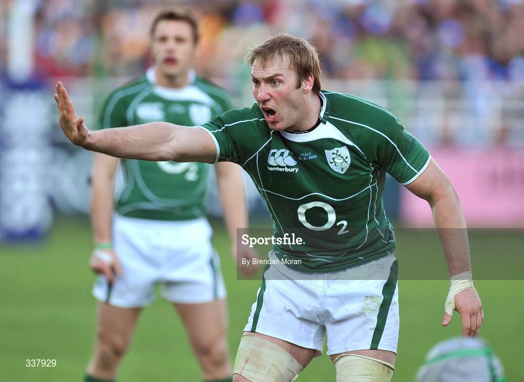 15 February 2009; Stephen Ferris, Ireland. RBS Six Nations Championship, Italy v Ireland, Stadio Flaminio, Rome, Italy. Picture credit: Brendan Moran / SPORTSFILE