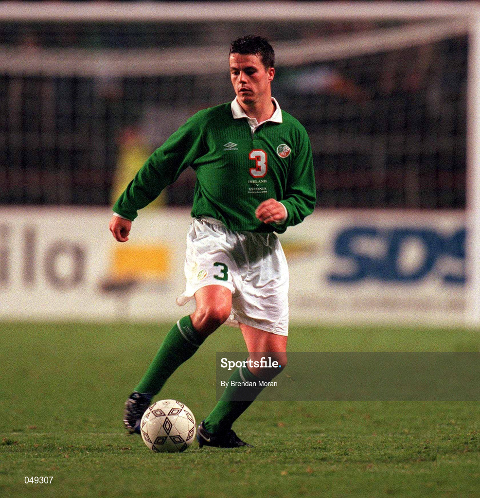 11 October 2000; Ian Harte of Republic of Ireland during the World Cup 2002 Qualification Group 2 match between Republic of Ireland and Estonia at Lansdowne Road in Dublin. Photo by Brendan Moran/Sportsfile